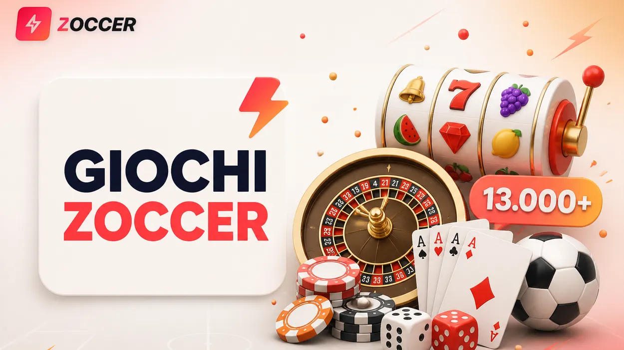 Giochi Zoccer: oltre 13.000 titoli da 160+ provider